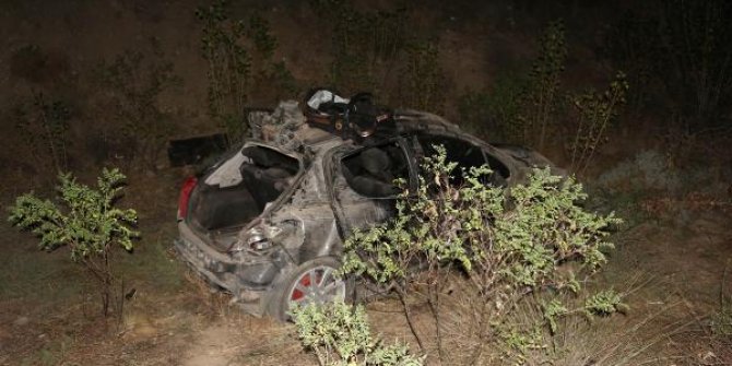 Çankırı'da otomobil 150 metrelik uçurumdan yuvarlandı: 6 yaralı