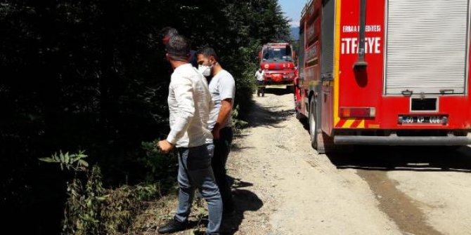 Ağaçlara çarpıp, alev alan traktörün sürücüsü öldü