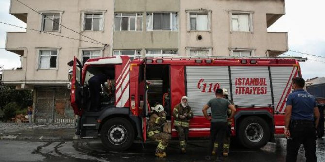 Arnavutköy'de terasta mangal yangın çıkardı iddiası