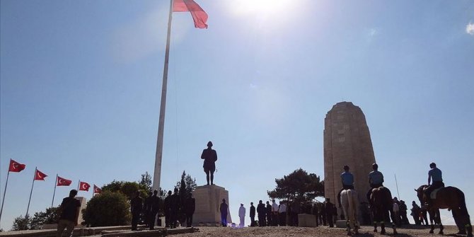 Anafartalar Zaferi'nin 105. yıl dönümünde Conkbayırı'nda tören düzenlendi