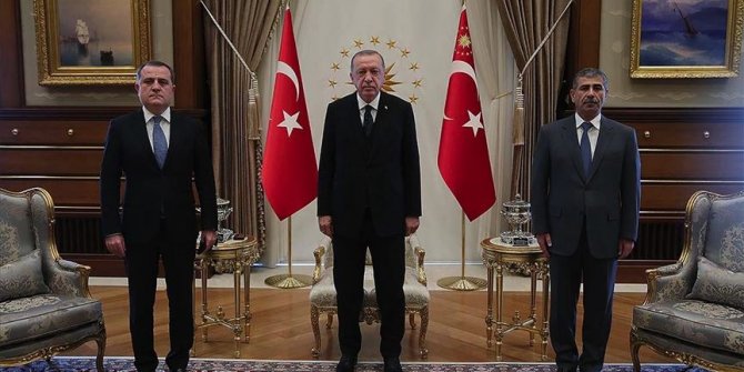 Cumhurbaşkanı Erdoğan Azerbaycan Dışişleri Bakanı Bayramov'u kabul etti
