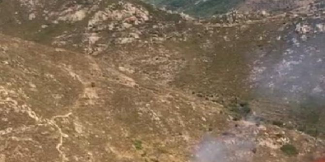 Bodrum'da 3 hektar makilik yandı