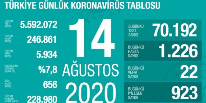 Türkiye'nin koronavirüsle mücadelesinde son 24 saatte yaşananlar