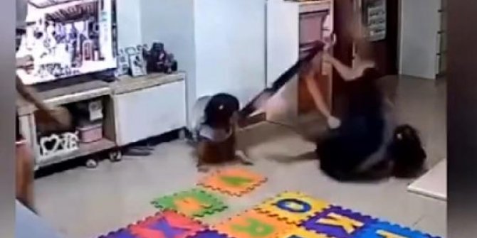 Çinli ‘süper baba’ kızını ölümden böyle kurtardı
