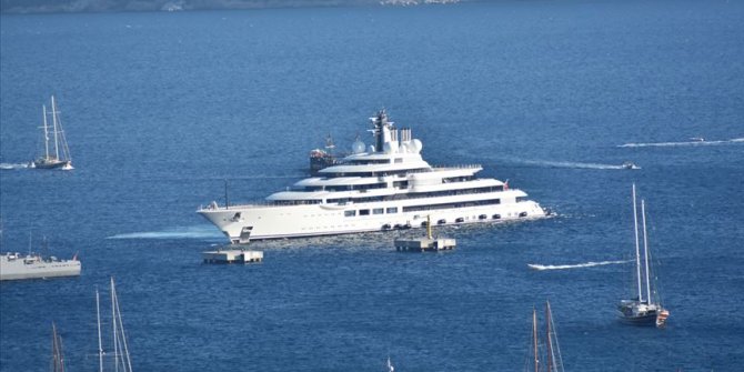 Mega yat 'Scheherazade' Bodrum'a demirledi
