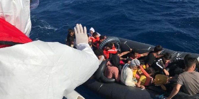 Didim açıklarında 35 kaçak göçmen yakalandı