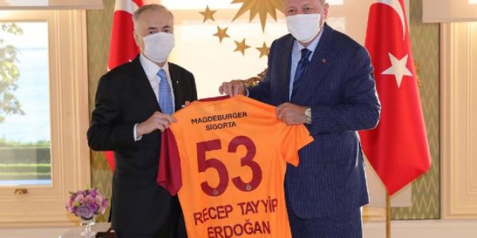 Cumhurbaşkanı Erdoğan, Galatasaray Başkanı Cengiz'i kabul etti