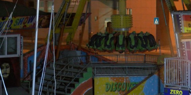 Lunaparkta eğlence halatı koptu: 3 yaralı
