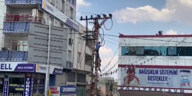 Elektrik akımına kapılan işçi yaralandı