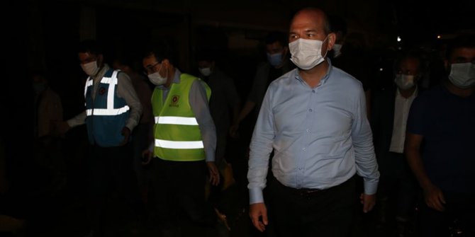 Bakanlar Soylu, Kurum ve Dönmez, Dereli ilçesinde incelemelerde bulundu