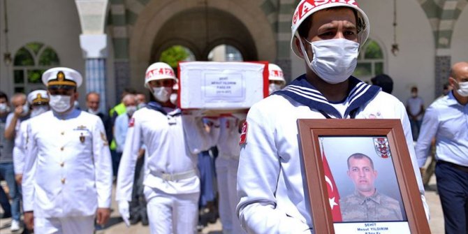 Hakkari'de şehit olan asker Mersin'de son yolculuğuna uğurlandı