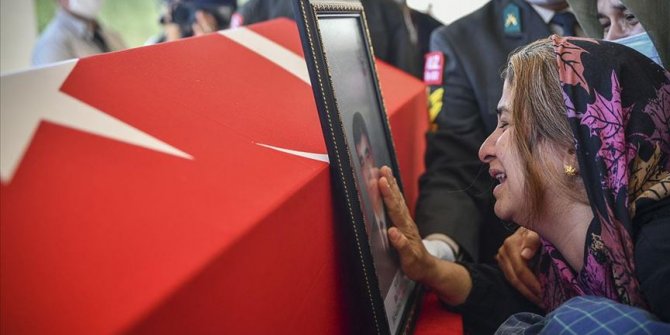 Şehit Hava Savunma Uzman Çavuş Bilal Yılmaz için Gaziantep'te tören düzenlendi