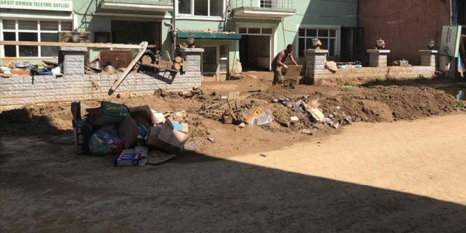 Giresun Doğankent'teki selin yeni görüntüleri ortaya çıktı