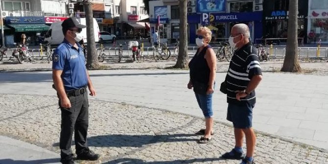 Dikili'de Covid-19 denetimi, kurallara uymayana ceza