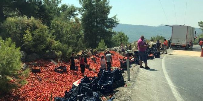 Freni boşalan kamyondan atladı, arkadan gelen aracın altında kaldı
