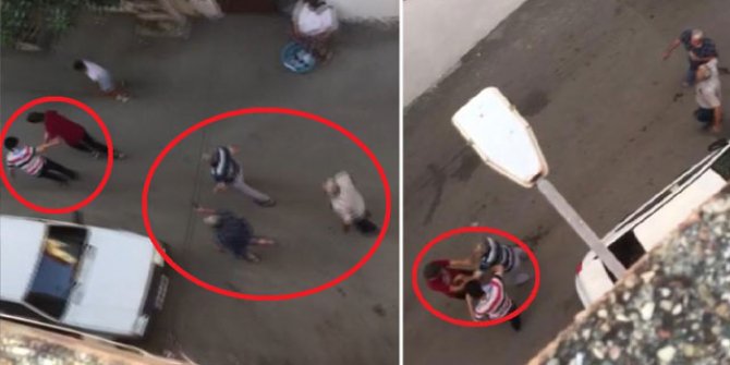 Sokakta top oynayan kardeşleri dövüp, bıçakla kovaladılar; serbest kaldılar