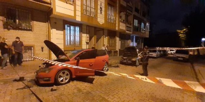 Küçükçekmece'de "iki otomobil ateşe verildi" iddiası polisi alarma geçirdi