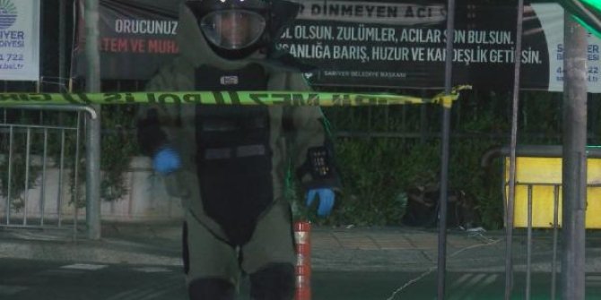 Sarıyer'de metro durağı çıkışında şüpheli paket alarmı