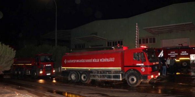 Gaziantep’te susam fabrikasında yangın
