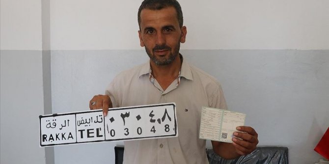 Barış Pınarı Harekatı Bölgesinde motorlu araçlar kayıt altına alınıyor