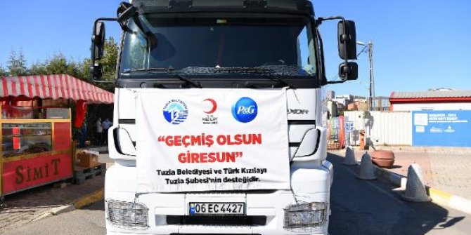 Tuzla'dan Giresun'a yardım eli
