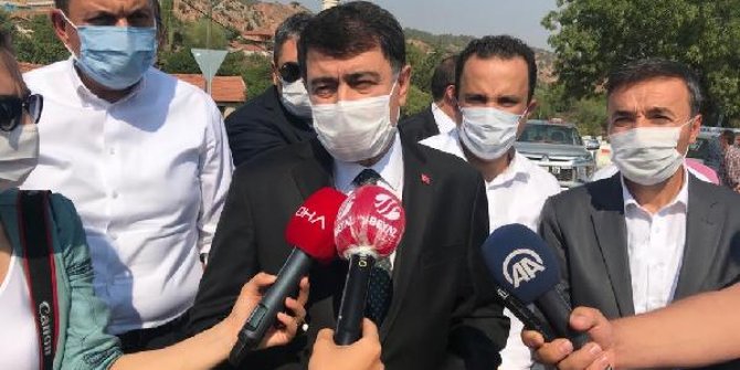 Ankara'daki orman yangını, söndürülmeye çalışılıyor