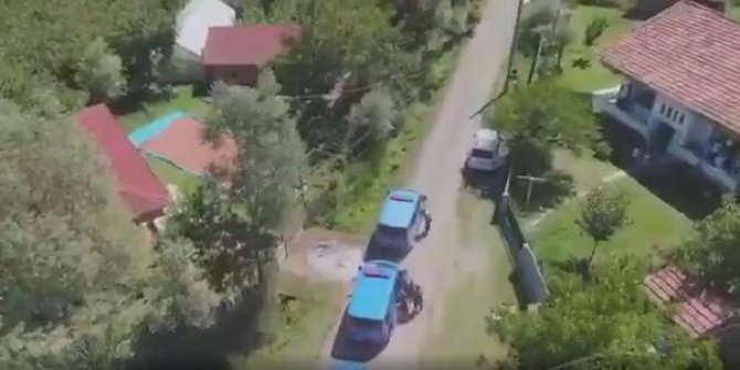 Jandarmanın uyuşturucu operasyonu kamerada