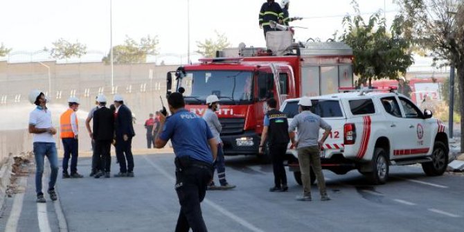 İş makinesi doğalgaz borusunu deldi