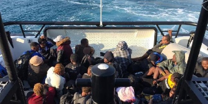 Marmaris'te 41 kaçak göçmen kurtarıldı