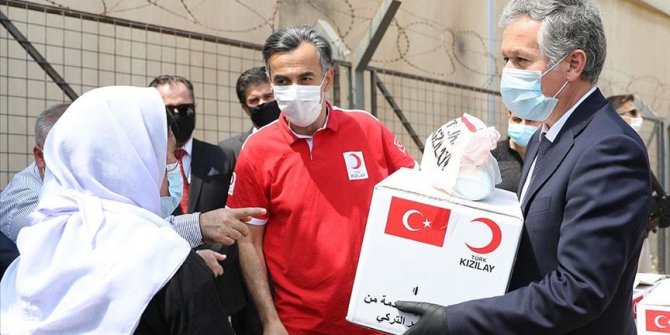 Türk Kızılay'dan Irak'taki Ezidilere gıda ve hijyen malzemesi yardımı
