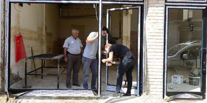 Sel felaketinde büyük zarar gören Dereli'de yaralar sarılıyor