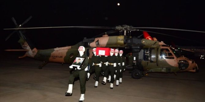 İdlib'de şehit olan Piyade Uzman Onbaşı Serdar Aslan'ın naaşı Gaziantep'e getirildi
