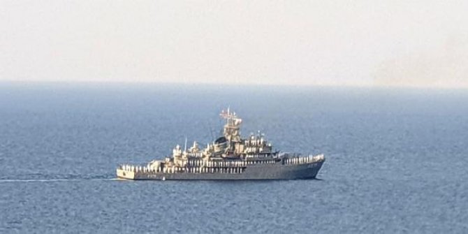 Doğu Akdeniz’deki Türk savaş gemileri Kıbrıs Türkü'nü selamladı