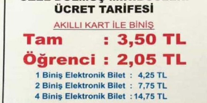 Adana’da ulaşıma zam