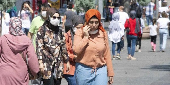 Konya'da sokaklarda maske ihlali
