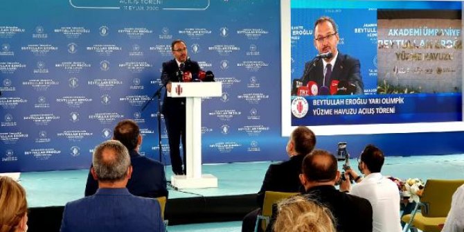 Bakan Kasapoğlu: Yarının yeni yıldızlarını yetiştireceğiz