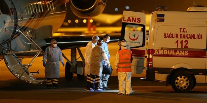 KKTC'deki Kovid-19 hastalarının Türkiye'ye nakli sürüyor