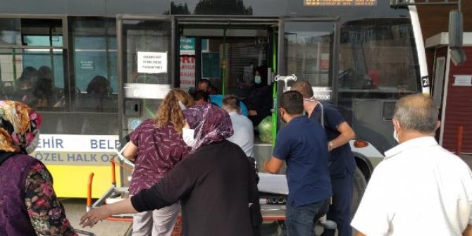 Fenalaşan yolcuyu halk otobüsüyle hastaneye ulaştırdı