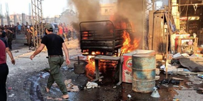 Afrin'de bombalı araç patladı: 5 ölü, 22 yaralı