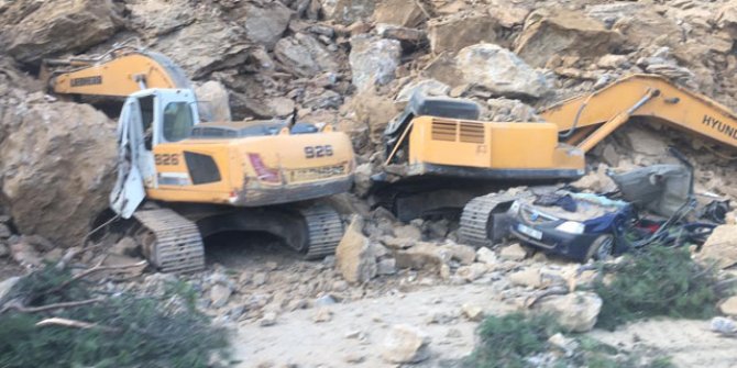 Bursa'da heyelan: Otomobilinin üzerine kaya düşen bekçi öldü
