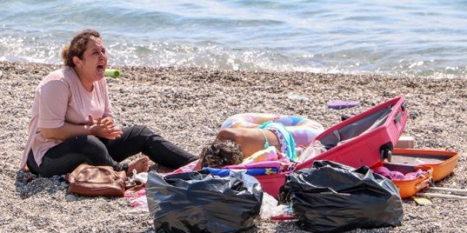 Sahilde 'Ölmek istemiyorum' diye ağlayan kadın, koronavirüslü çıktı