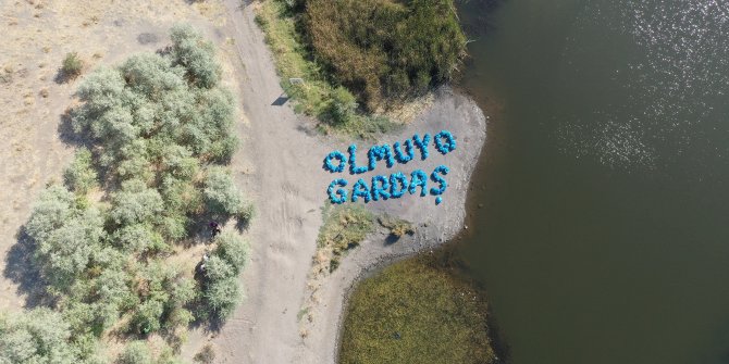 Keçiören'de doğayı korumak için "olmuyo gardaş"'lı mesaj