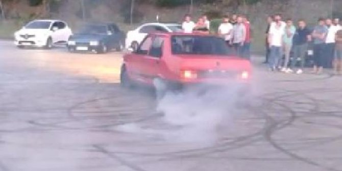 Otomobiliyle drift yapan sürücüye 9 bin TL ceza