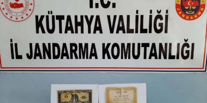 Kütahya'da 1 milyon dolarlık koleksiyon banknotu ve sertifikası ele geçirildi