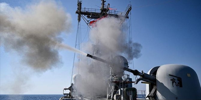 TCG Gediz fırkateyni Doğu Akdeniz'deki eğitimlerini tamamladı