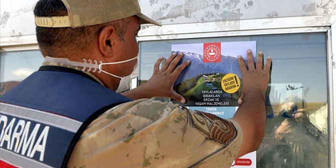 Jandarma, yaylacılara yaylalarda erzak bırakmamaları uyarısını yaptı