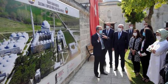 TBMM Başkanı Şentop ve Emine Erdoğan, Edirne'de müze ve cami ziyaret etti