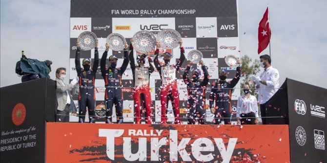 Türkiye Rallisi'nin galibi Büyük Britanyalı pilot Elfyn Evans oldu