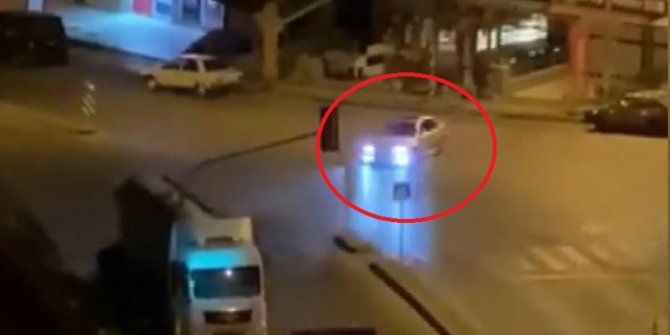 Drift atarken kaza yapan sürücüye 11 bin lira ceza