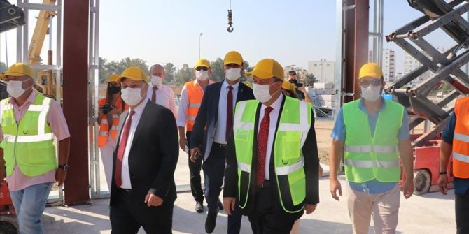 KKTC Başbakanı Tatar, Acil Durum Hastanesi inşaatında incelemelerde bulundu